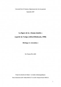 Mémoire sur Vertigo